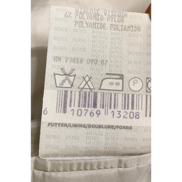 VTG Hugo Boss Saks Size 46L Wool 3-Button Single Breast Sport Coat USA 7533 Men - Picture 4 of 14